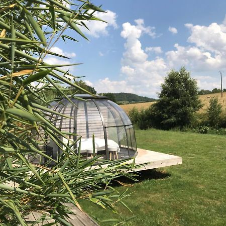 Les Nuits Insolites De La Mothe - Hebergement En Bulle Ou Tiny House Avec Spa Privatif Outremecourt エクステリア 写真