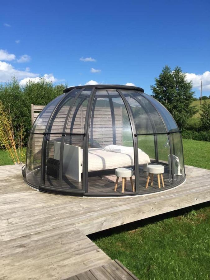 Les Nuits Insolites De La Mothe - Hebergement En Bulle Ou Tiny House Avec Spa Privatif Outremecourt エクステリア 写真