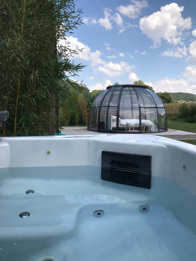 Les Nuits Insolites De La Mothe - Hebergement En Bulle Ou Tiny House Avec Spa Privatif Outremecourt エクステリア 写真